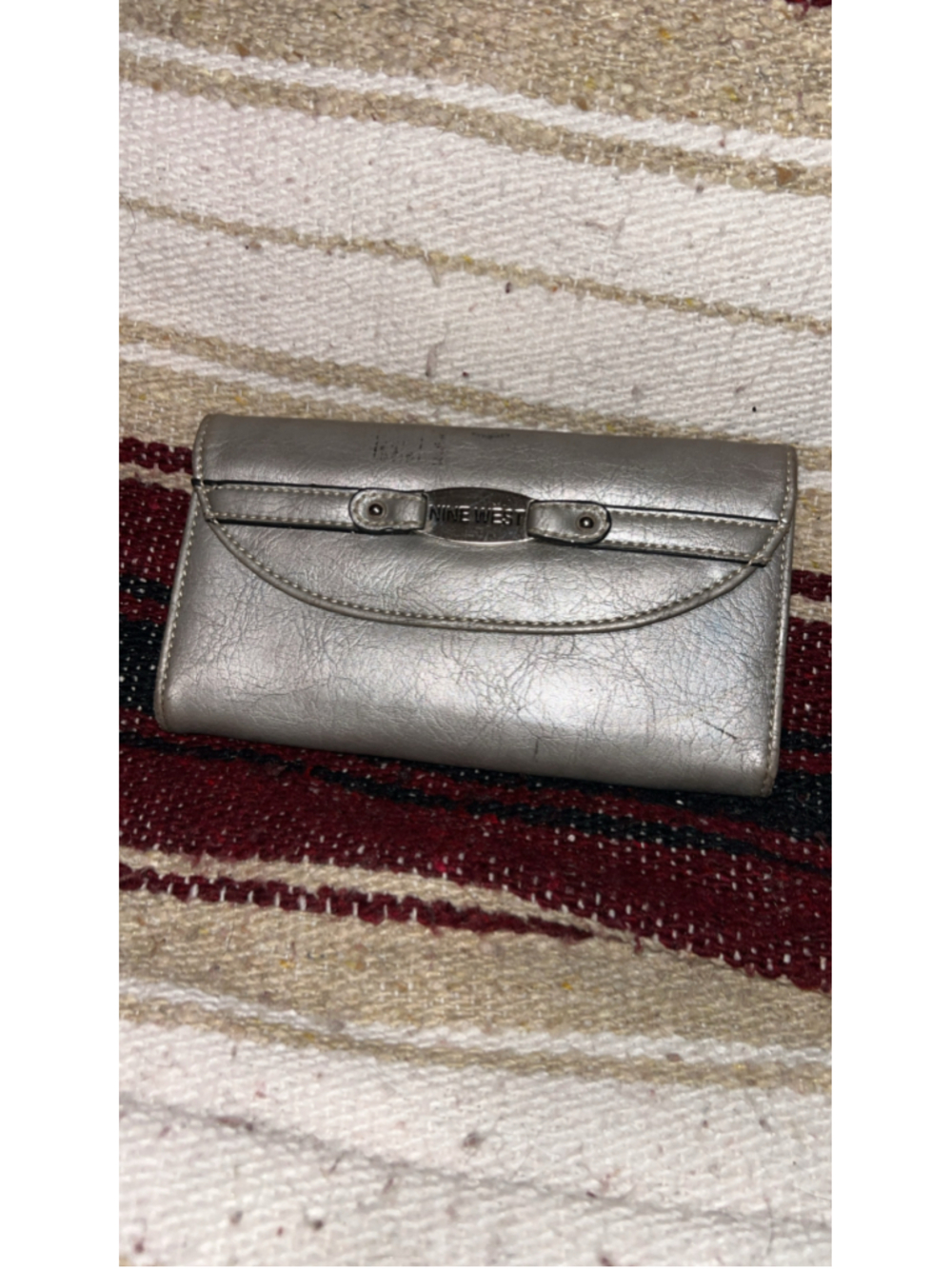 Women's Nine West Silver Wallet One Size